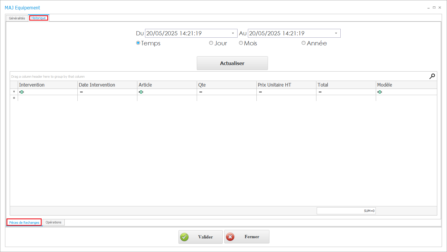 equipement .historique .piece de rechange.PNG